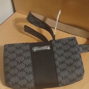 Michael Kors Black and Gray Belt Bag